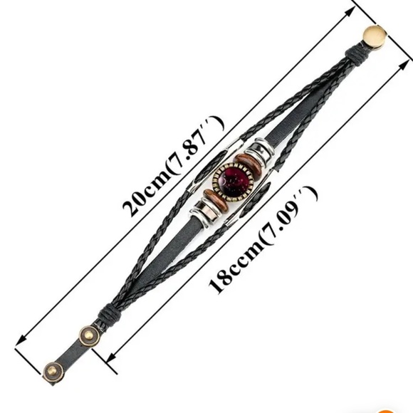 VIRGO Constellation Beaded PU Leather And Charm Bracelet ♍️ - Picture 3 of 5